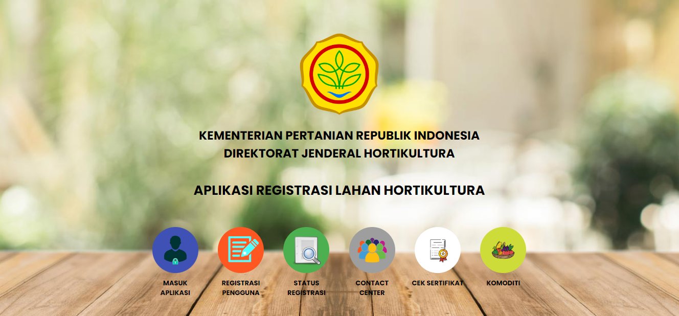 Aplikasi Registrasi Lahan Hortikultura